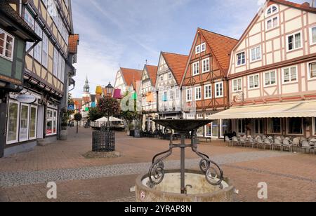 Maisons à colombages à celle Banque D'Images