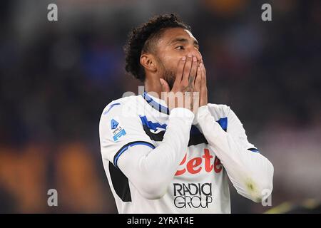 Ederson Jose dos Santos Lourenco da Silva d'Atalanta BC lors du match de Serie A entre AS Roma et Atalanta BC au stade Olimpico à Rome (Italie), le 2 décembre 2024. Banque D'Images