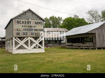 Dockery Plantation où la musique Delta Blues est née à Dockery Mississippi Banque D'Images