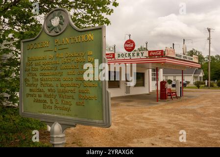 Dockery Plantation où la musique Delta Blues est née à Dockery Mississippi Banque D'Images