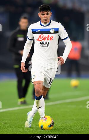 Raoul Bellanova d'Atalanta BC en action lors du match de football Serie A entre AS Roma et Atalanta BC au stade Olimpico à Rome (Italie), le 2 décembre 2024. Banque D'Images