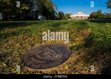 OCTOBRE 2021, CHARLOTTESVILLE, va., États-Unis - Lewis et Clark 'Corp of Discovery' - honorer Lewis et Clark Adventure, 14 octobre 2002 sur la pelouse ouest de la maison de Thomas Jefferson, Monticello, Charlottesville, Virginie Banque D'Images