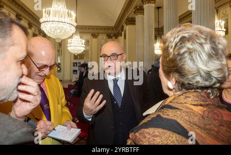 Milan, Italie. 03 décembre 2024. Fortunato Ortombina durante la Presentazione del ritrovamento del manoscritto del libretto della Forza del destino di Francesco Maria Piave al Teatro alla Scala di Milano - Milano, Italia - Marted&#xec;, 3 Dicembre 2024 (foto Stefano Porta/LaPresse) présentation de la trouvaille du manuscrit du livret de Francesco Maria Piave au Teatro Alla Scala, Italie - photo - 3 décembre 2024 décembre : Porta/Lafresse Banque D'Images