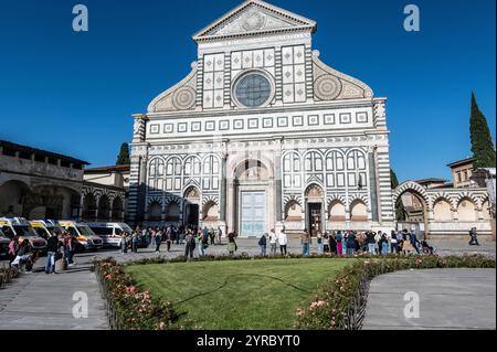 Basilique de Santa Maria Novella est une église dominicaine à Florence en Italie Banque D'Images