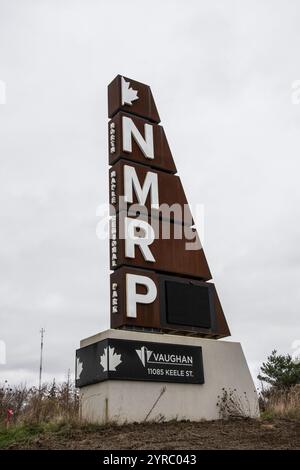 Bienvenue au parc régional North Maple sur la rue Keele à Vaughan, Toronto, Ontario, Canada Banque D'Images