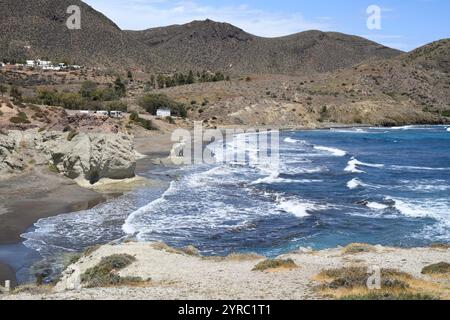 La Isleta del Moro Arráez. Almería, Andalousie, Espagne. Banque D'Images