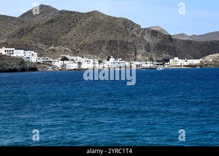 La Isleta del Moro Arráez. Almería, Andalousie, Espagne. Banque D'Images