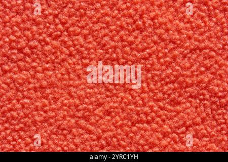 Surface texturée rouge avec aspect flou doux et motif de tissu détaillé. Banque D'Images