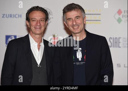 Naples, Italie. 03 décembre 2024. Salvo Ficarra e Valentino Picone participe à une photocall lors de la 47e Giornate Professionali del Cinema Sorrento Italie le 2 décembre 2024. (Photo de Franco Romano/NurPhoto) crédit : NurPhoto SRL/Alamy Live News Banque D'Images
