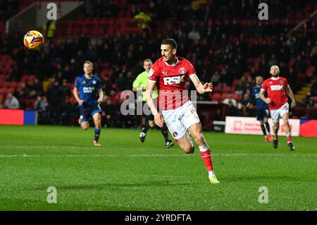 Londres, Angleterre. 3 décembre 2024. Gassan Ahadme pendant le match Sky Bet EFL League One entre Charlton Athletic et Crawley Town à The Valley, Londres. Kyle Andrews/Alamy Live News Banque D'Images