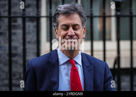 Londres, Royaume-Uni. 03 décembre 2024. Ed Miliband, secrétaire d'État à la sécurité énergétique et au Net Zero, député Doncaster North les ministres assistent à la réunion du cabinet du gouvernement à Downing Street, Londres, Royaume-Uni crédit : Imageplotter/Alamy Live News Banque D'Images