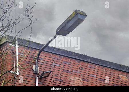 Détails d'un ancien bâtiment industriel inutilisé Banque D'Images