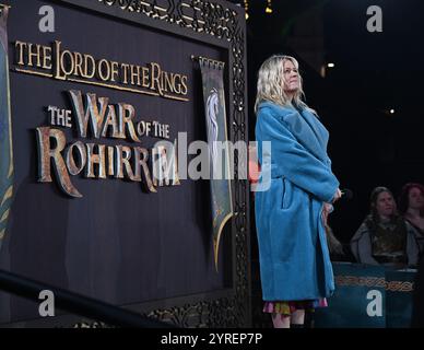 LONDRES, ROYAUME-UNI. 3 décembre 2024. Edith Bowman à la première mondiale de « The Lord of the Rings : The War of the Rohirrim » sortira au Royaume-Uni et en Irlande le 13 décembre 2024 par Warner Bros Photos à Odeon luxe Leicester Square, Londres, Royaume-Uni. (Photo de 李世惠/Voir Li/Picture Capital) crédit : Voir Li/Picture Capital/Alamy Live News Banque D'Images