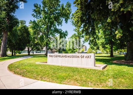 Cleveland, OH États-Unis - 19 juillet 2017 : situé dans le quartier de Wade Park de University Circle, le musée est internationalement connu pour son substantiel Banque D'Images