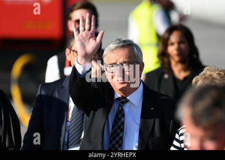 Hambourg, Deutschland. 06 juillet 2017. PHOTO D'ARCHIVE : Jean-Claude Juncker aura 70 ans le 9 décembre 2024, Jean-Claude Juncker, Président de la Commission européenne, arrivée des chefs de délégation à l'aéroport de Hambourg, réunion du G20 à Hambourg, sommet du G20, Sumwith, Allemagne, ? Crédit : dpa/Alamy Live News Banque D'Images