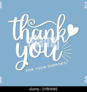merci, merci pour votre soutien, merci carte de voeux, merci illustration stock. Illustration de Vecteur