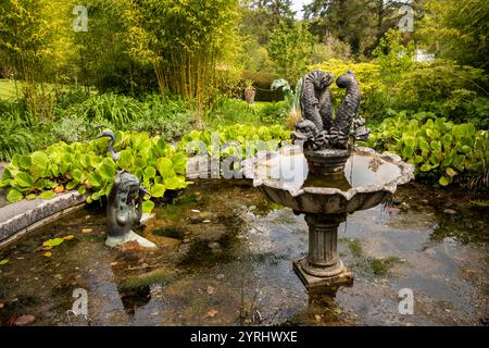 Irlande, comté de Westmeath, Mullingar, Belvedere House and Gardens, Walled Garden, Water Feature Banque D'Images