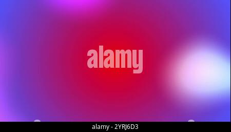 Image de taches lumineuses colorées sur fond bleu Banque D'Images