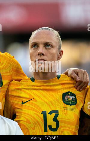 Melbourne, Australie. 04th Dec, 2024. Melbourne, Australie, 4 décembre 2024 : Portrait de Tameka Yallop (13 Australie) lors du match amical international entre l'Australie et le Taipei chinois au parc AAMI à Melbourne, Australie. (NOE Llamas/SPP) crédit : photo de presse sportive SPP. /Alamy Live News Banque D'Images