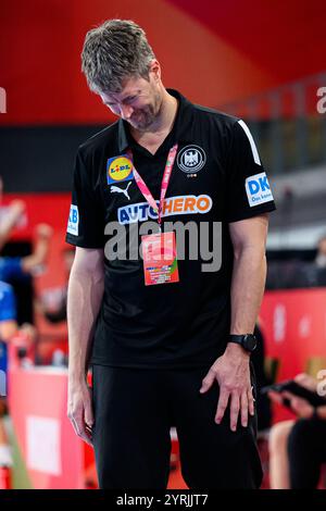 Innsbruck, Autriche. 03 décembre 2024. Handball, femmes : Championnat d'Europe, Islande - Allemagne, tour préliminaire, Groupe F, Hall olympique. L'entraîneur national Markus Gaugisch. Crédit : Marco Wolf/dpa/Alamy Live News Banque D'Images