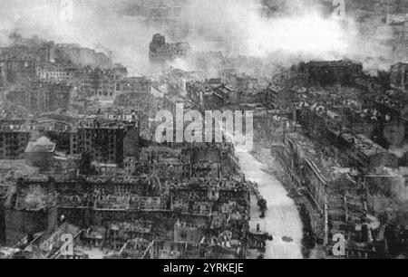 Kiev a ruiné la capitale de l'Ukraine, lors des attentats de la Seconde Guerre mondiale (1941-1945) Banque D'Images