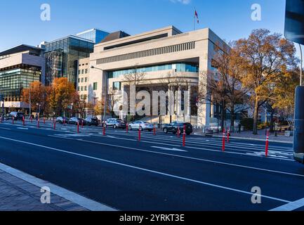 Washington, États-Unis. 03 décembre 2024. WASHINGTON, DC - 03 DÉCEMBRE : L'ambassade du Canada à Washington, DC. (Photo de Tony Quinn/SipaUSA) crédit : Sipa USA/Alamy Live News Banque D'Images
