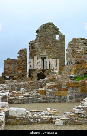 Ruines de Earl's Palace, Birsay Orkney Écosse Banque D'Images