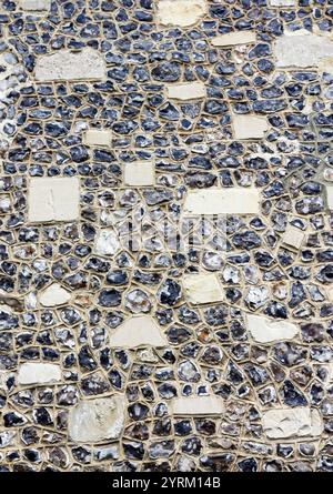 flint construction des bâtiments Castle Hill Winchester Hampshire Banque D'Images