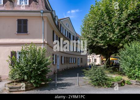 Maisons d'un lotissement dans l'ouest de Francfort, Allemagne Banque D'Images