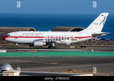 Avion du gouvernement de l'armée de l'air espagnole à l'aéroport de Gran Canaria. Banque D'Images