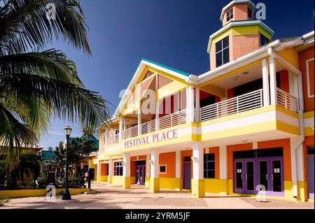 Bahamas, New Providence Island, Nassau : Port of Nassau, Festival place Banque D'Images