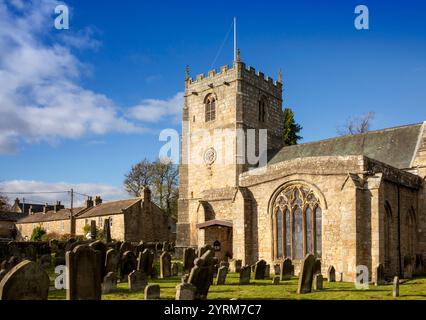 Royaume-Uni, comté de Durham, Romaldkirk, église St Romald Banque D'Images