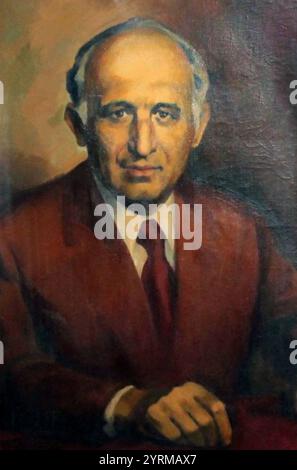 Todor Hristov Zhivkov (1911 ? 1998) était un homme politique communiste bulgare qui a été premier secrétaire du Comité central du Parti communiste bulgare de 1954 à 1989 et président de la Bulgarie de 1971 à 1989. Pendant son mandat, la Bulgarie était sous un système de parti unique et étroitement alignée sur l'Union soviétique. Banque D'Images