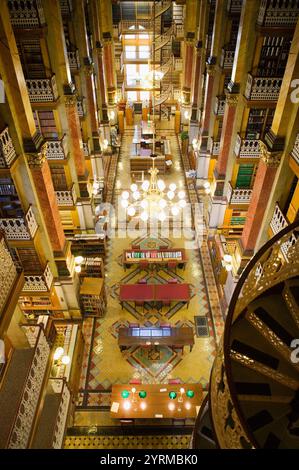 Capitole de l'État de l'Iowa. Intérieur de la bibliothèque d'État. Des Moines. Iowa. ÉTATS-UNIS. Banque D'Images