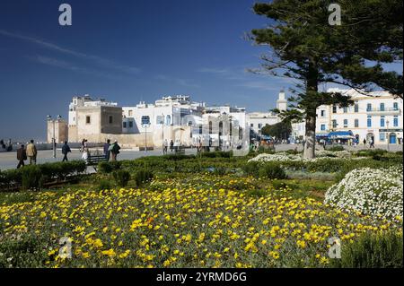 Maroc. Côte Atlantique. Essaouira. Place Moulay Hassan Banque D'Images
