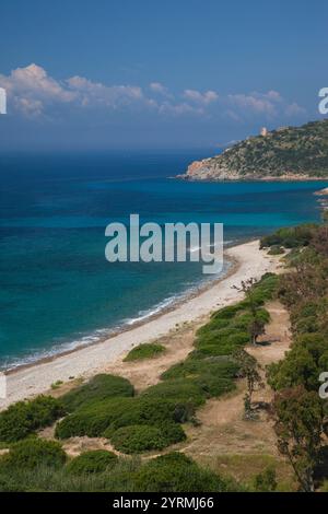 Italie, Sardaigne, région Sarrabus, Capitana, côte sud-est Banque D'Images