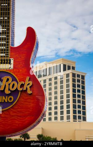 USA, au Mississippi, Biloxi, Hard Rock et de Beau Rivage Casinos, Beach Boulevard Banque D'Images