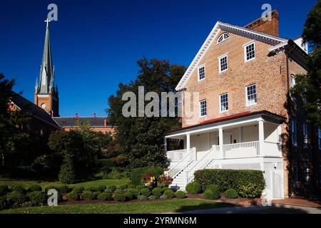 USA, Maryland, Annapolis, Charles Carroll House, ancienne résidence de la seule église catholique signataire de la Déclaration d'Indépendance Banque D'Images