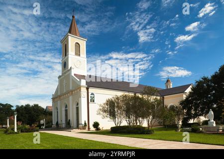 États-Unis, Louisiane, pays cajun, St Martinville, église St Martin de Tours Banque D'Images