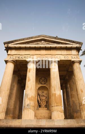 Malte, La Valette, Jardins Barrakka, temple dorique mémorial à Sir Alexander Ball, officier de la marine anglaise qui a pris Malte du français en 1800 Banque D'Images