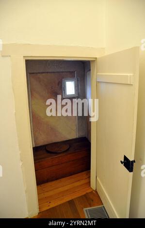 WC, toilettes, intérieur, Château de Bled, Blejski grad, château médiéval, Bled, haute Carniole, Slovénie, Europe Banque D'Images