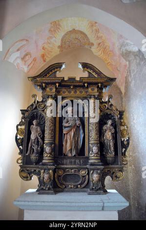 Intérieur, Château de Bled, Blejski grad, château médiéval, Bled, haute Carniole, Slovénie, Europe Banque D'Images