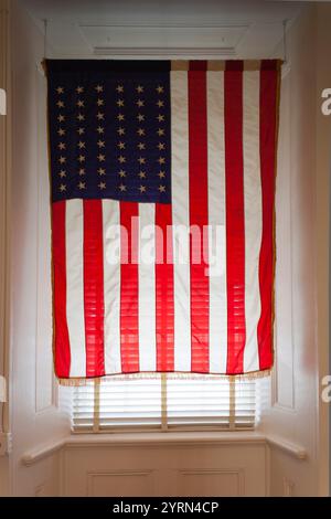 USA, Arkansas, Little Rock, MacArthur Museum of Arkansas Military History, USA flag Banque D'Images