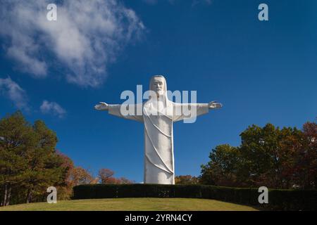 USA, Ohio, Eureka Springs, statue du Christ of the Ozarks Banque D'Images