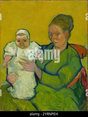 Portrait de Madame Augustine Roulin et bébé Marcelle. Vincent van Gogh. 1888. Banque D'Images