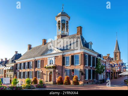 Vue sur la mairie de Dokkum, Frise, pays-Bas Banque D'Images