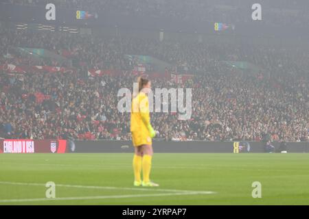 Alyssa Naeher gardienne Angleterre contre États-Unis Wembley Stadium Londres Lionesses Angleterre équipe féminine de football 30 novembre 2024 Banque D'Images