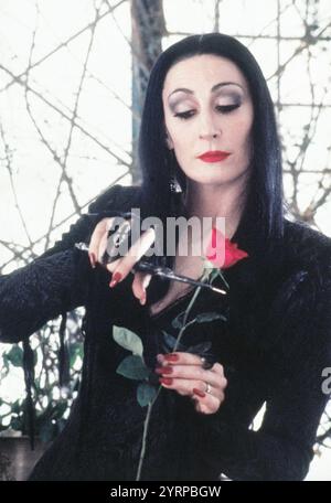 LA FAMILLE ADDAMS 1991 film Paramount Pictures avec Anjelica Huston dans le rôle de Morticia Addams Banque D'Images