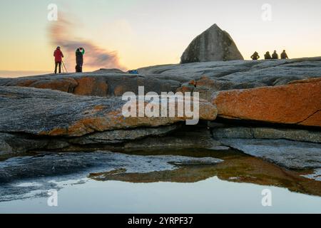 Australie, Tasmanie, Côte est, Bicheno, Blowhole Banque D'Images