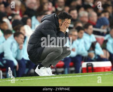 Londres, Royaume-Uni. 04th Dec, 2024. Ruben Amorim (manager de Man Utd) au match Arsenal contre Manchester United EPL, à l'Emirates Stadium, Londres, Royaume-Uni le 4 décembre 2024. Crédit : Paul Marriott/Alamy Live News Banque D'Images